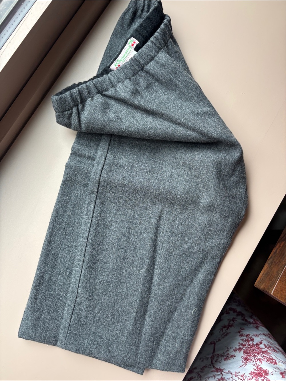 Bonpoint soft-lined wool Gray Pants